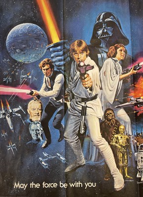 Lot 161 - STAR WARS ORIGINAL 'PRE AWARD' UK QUAD POSTER.