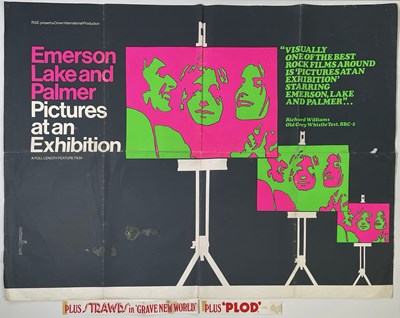 Lot 127 - EMERSON, LAKE AND PALMER - PICTURES AT AN EXHIBITION (1972) ORIGINAL UK QUAD POSTER.