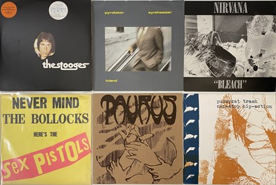 Lot 52 - ORIGINAL NIRVANA / STOOGES & SEX PISTOLS LP RARITIES & OTHER PUNK / INDUSTRIAL / NOISE