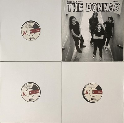 Lot 150 - THE DONNAS ORIGINAL LP AND TEST PRESSING PACK - RARE 90'S PUNK-GARAGE ROCK
