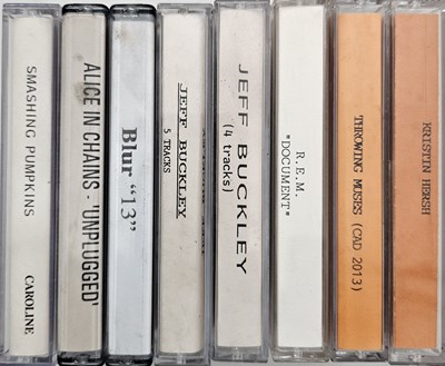 Lot 155 - RARE 90'S PROMO CASSETTE TAPES - BLUR / SMASHING PUMPKINS / ALICE IN CHAINS ETC.