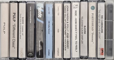 Lot 158 - RARE 90'S PROMO CASSETTE TAPES - SUEDE / RIDE / PULP / PORTISHEAD ETC.