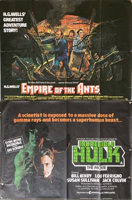 Lot 167 - UK QUAD POSTERS INC INCREDIBLE HULK.