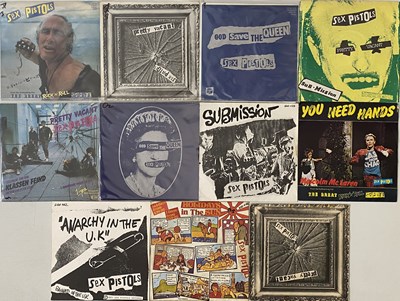 Lot 146 - SEX PISTOLS 7" SINGLES PACK - INTERNATIONAL - JAPANESE - EURO - AUSSIE