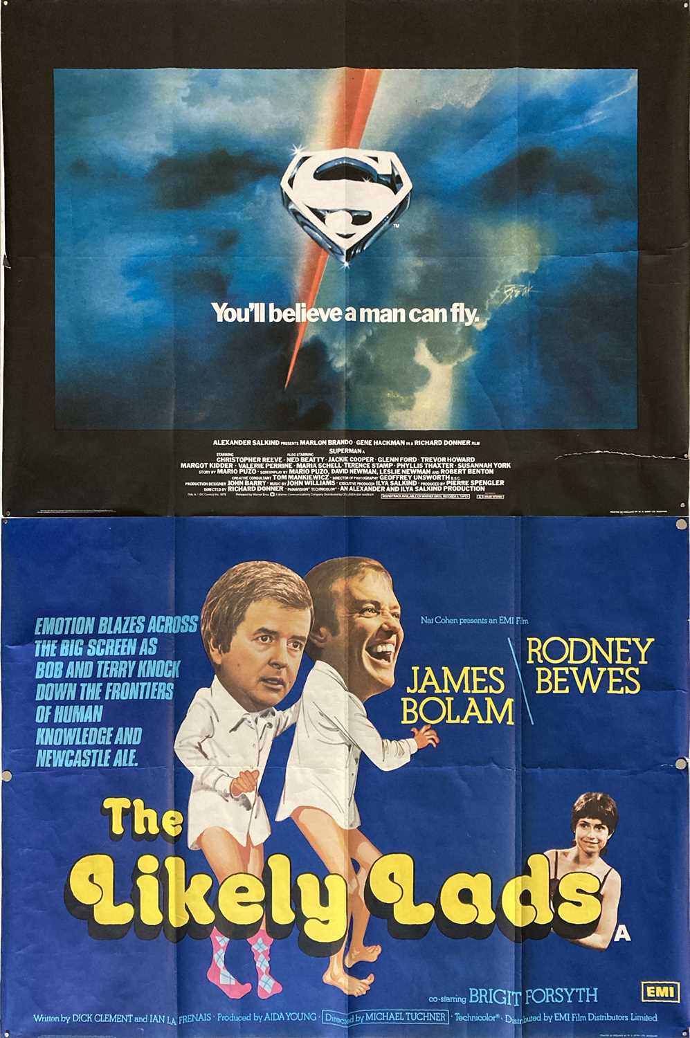 Lot 170 - UK QUAD POSTERS INC SUPERMAN.