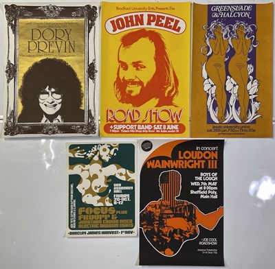 Lot 114 - 1970S POSTER COLLECTION INC GREENSLADE/LOUDON WAINWRIGHT.