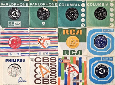 Lot 148 - RARE AND CLASSIC 60'S UK LABEL BEAT / GARAGE / POPSIKE / RHODESIA BEATLES 7" SINGLES PACK