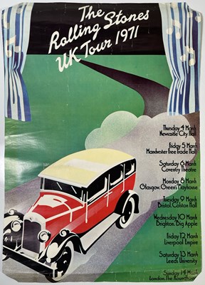 Lot 321 - THE ROLLING STONES - ORIGINAL 1971 JOHN PASCHE DESIGNED TOUR POSTER.