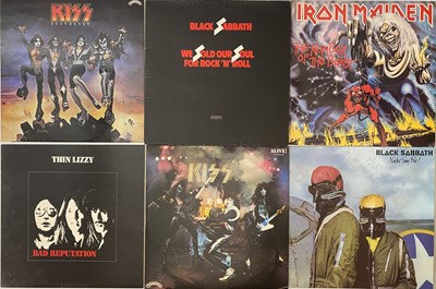 Lot 160 - HEAVY METAL / HARD ROCK LP PACK - 70'S & 80'S IRON MAIDEN / KISS / SABBATH / THIN LIZZY