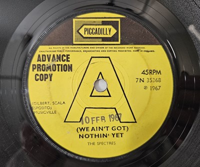 Lot 1 - THE SPECTRES - WE AIN'T GOT NOTHIN' YET - PROMO 7" UK 1967 (PRE-STATUS QUO) MOD/PSCH