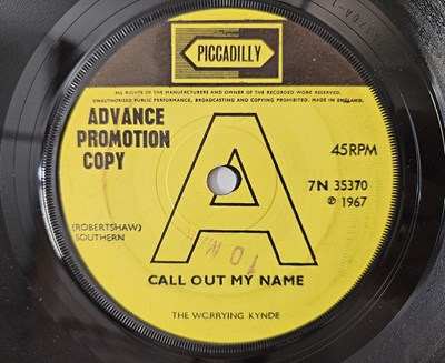 Lot 7 - THE WORRYING KYNDE - 'CALL OUT MY NAME' - 7" 1967 UK PROMO - PSYCH/MOD