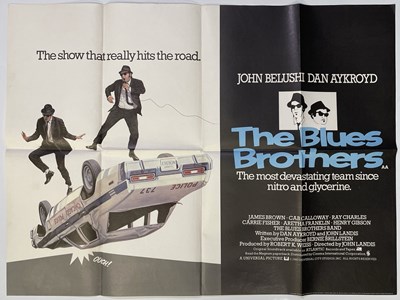 Lot 45 - THE BLUES BROTHERS (1980) - ORIGINAL UK QUAD POSTER.