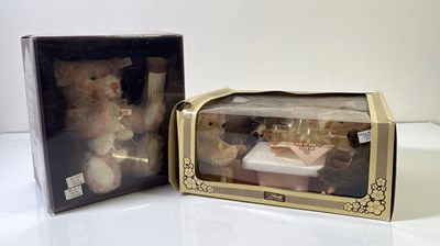 Lot 44 - STEIFF JOB LOT - STEIFF TEDDY TEA PARTY SET AND HOPE MOTHER AND BABY BEAR