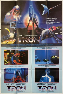 Lot 46 - TRON (1982) - ORIGINAL UK QUAD / DOUBLE CROWN POSTERS.