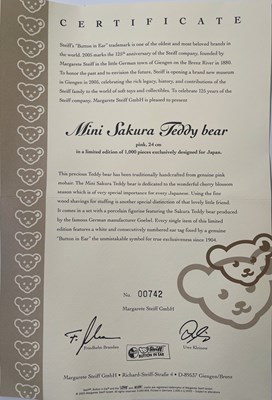 Lot 46 - MINI SAKURA TEDDY BEAR WITH CERAMIC BEAR - 676550