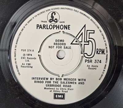 Lot 165 - BOB MERCER WITH RINGO / RINGO STARR - INTERVIEW BY BOB MERCER 7" (PSR 374)