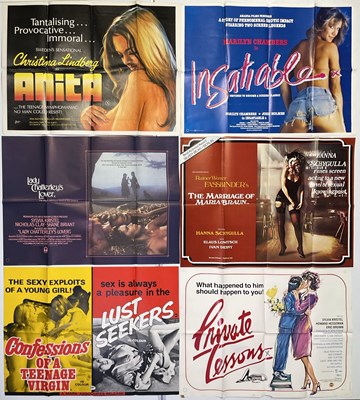 Lot 52 - X-RATED UK QUAD POSTER COLLECTION.