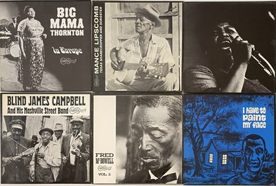 Lot 105 - 60'S USA ARHOOLIE BLUES LP PACK - BIG MAMA THORNTON / FRED MCDOWELL / BLIND JAMES