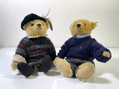 Lot 87 - STEIFF - MIXED LOT - RALPH LAUREN PREPPY BEAR AND RALPH LAUREN ROMANCE GIRL