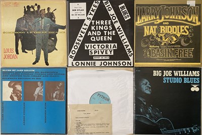 Lot 109 - RARE AMERICAN BLUES LP'S ON FOLKWAYS, SPIVEY, PRESTIGE - JOE WILLIAMS / LARRY JOHNSON / MEMPHIS SLIM