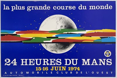 Lot 2 - MOTORSPORT - ORIGINAL LE MANS 1974 POSTER.