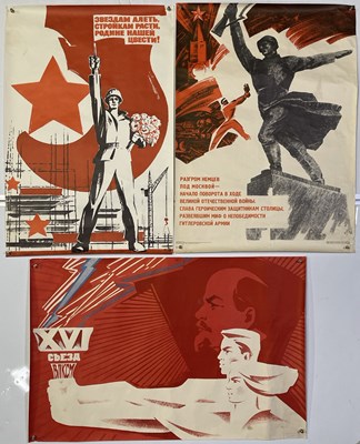 Lot 223 - RUSSIAN PROPAGANDA POSTERS.