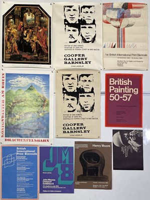 Lot 224 - ART / EXHIBITION POSTERS INC HENRY MOORE 1966.