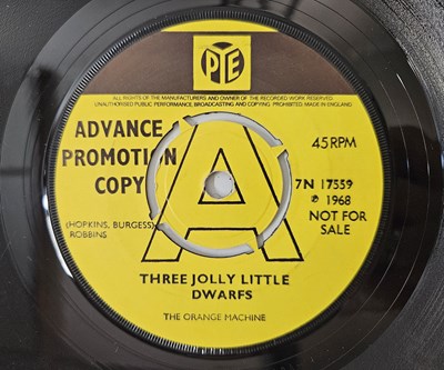 Lot 37 - THE ORANGE MACHINE - REAL LIVE PERMANENT DREAM C/W THREE JOLLY LITTLE DWARFS 7" (ORIGINAL UK PROMO COPY - PYE 7N 17559)