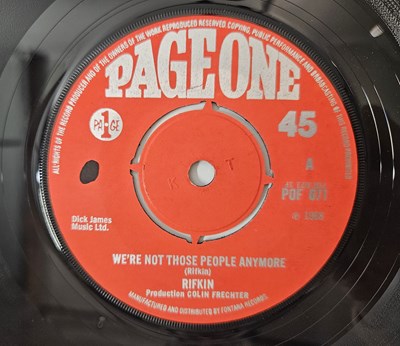 Lot 38 - RIFKIN - CONTINENTAL HESITATION C/W WE'RE NOT THOSE PEOPLE ANYMORE 7" (ORIGINAL UK COPY - PAGE ONE POF 071 - EX+)