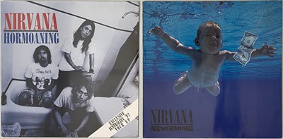 Lot 223 - NIRVANA - NEVERMIND (1991 MISPRINT INVERTED INNER EUROPEAN PRESS) & HORMOANING (2011 ISSUE)