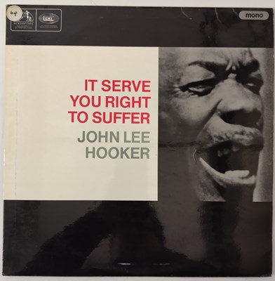 Lot 180 - JOHN LEE HOOKER - 'IT SERVE YOU RIGHT TO SUFFER' LP - UK 1966 HMV ORIGINAL / RARE BLUES