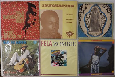Lot 191 - WORLD - AFRO-BEAT INDO-JAZZ & BOSSA NOVA LP PACK - FELA KUTI / GILBERTO GIL / GOMORRHA