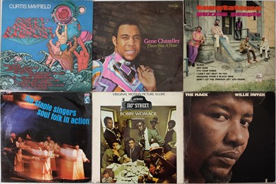 Lot 201 - 60'S - 80'S FUNK SOUL & RARE-GROOVE LP PACK - CURTIS MAYFIELD / TEMPTATIONS / WILLIE HUTCH
