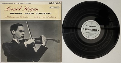 Lot 73 - LEONID KOGAN - BRAHMS VIOLIN CONCERTO LP (ORIGINAL UK STEREO RECORDING - COLUMBIA SAX 2307)