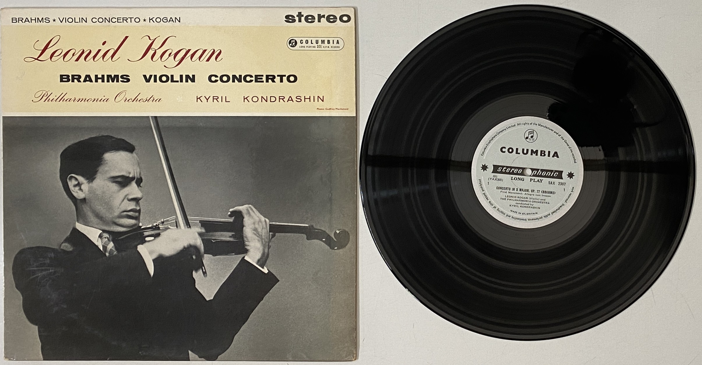 Leonid Kogan Brahms Violin Concerto Leonid Kogan Legacy Vol. 25