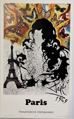 Lot 16 - SALVADOR DALI - ORIGINAL SNCF TRAVEL POSTER.