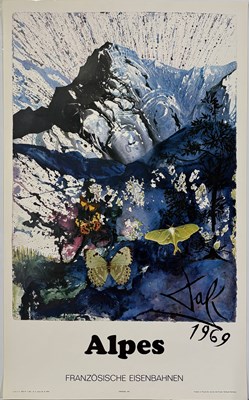 Lot 17 - SALVADOR DALI - ORIGINAL SNCF TRAVEL POSTER.
