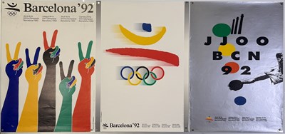 Lot 229 - BARCELONA OLYMPICS 1992 - GROUP OF ORIGINAL ADVERTISING POSTERS.