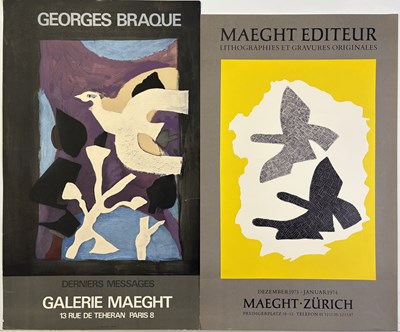 Lot 29 - GEORGES BRAQUE - ORIGINAL EXHIBITION POSTERS.