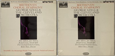 Lot 316 - GEORGE SZELL, BEETHOVEN/WAGNER - CHORAL SYMPHONY PART 1 & 2 LP SET - UK COLUMBIA
