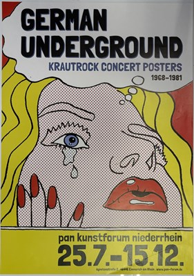 Lot 236 - ADVERTISING POSTER - GERMAN UNDERGROUND KRAUTROCK POSTER EXHIBITION.