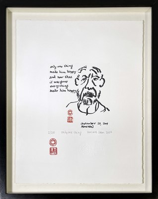 Lot 566 - LEONARD COHEN - SIGNED LIMITED EDITION PRINT.