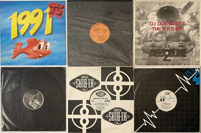 Lot 669 - LARGE HARDCORE - TECHNO - RAVE - HOUSE - DANCE 12" COLLECTION - 170+ SINGLES