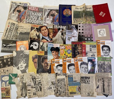Lot 51 - THE BEATLES / ELVIS / ROCK N ROLL - MAGAZINES / CUTTINGS.