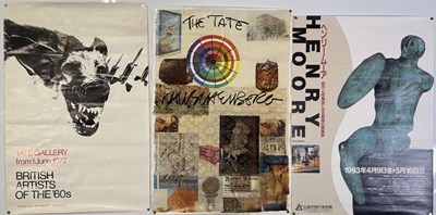 Lot 44 - ART / EXHIBITION POSTER COLLECTION INC HENRY MOORE / TATE GALLERY.