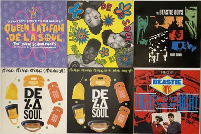 Lot 684 - BEASTIE BOYS & DE LA SOUL 12" & LP PACK - 80'S 90'S UK PRESSINGS