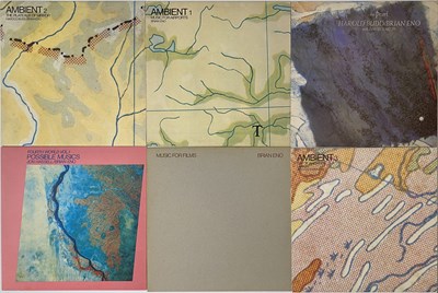 Lot 685 - BRIAN ENO AMBIENT CLASSICS - LP /12" PACK WITH BUDD, HASSELL, LARAAJI & REMIXES