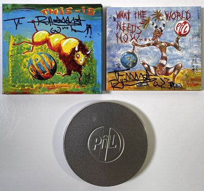Lot 191 - SEX PISTOLS / PUNK - PIL CDS SIGNED BY JOHN LYDON.