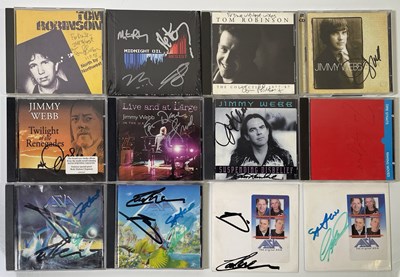 Lot 192 - ROCK AND POP - SIGNED CDS INC ASIA/DIRE STRAITS.