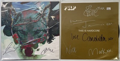 Lot 195 - SIGNED LPS INC PULP / STEREOPHONICS.